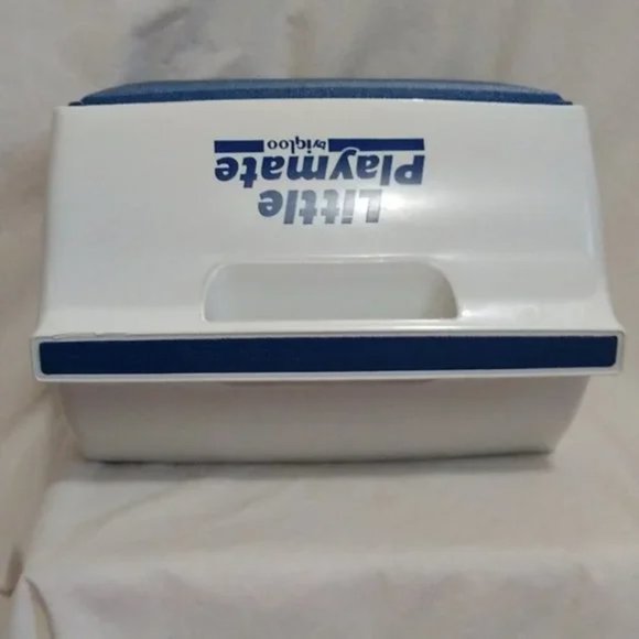 Vintage Little Playmate by Igloo Cooler Lunchbox Holds 6 - 8 12 Ounce Cans Blue - Picture 9 of 12